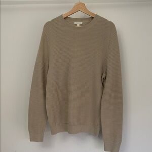 COS Men's Taupe Crewneck Sweater